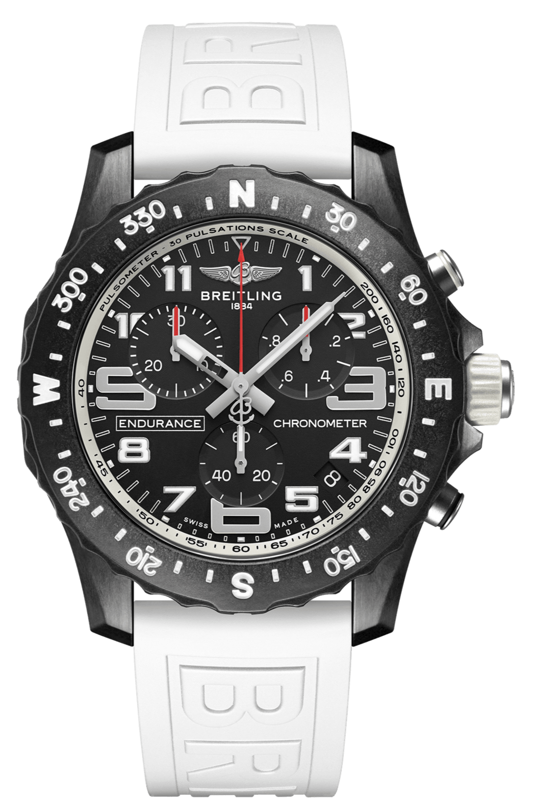  Shop Authentic Breitling Endurance Pro Black Dial White Rubber Strap Watch for Men - X82310A71B1S1 - Luxxuri