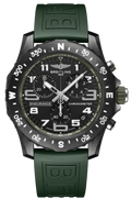 Breitling Endurance Pro Black Dial Green Rubber Strap Watch for Men - X82310D31B1S1