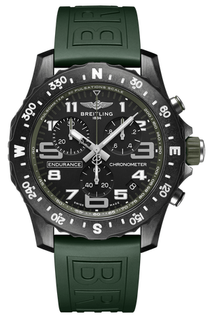  Shop Authentic Breitling Endurance Pro Black Dial Green Rubber Strap Watch for Men - X82310D31B1S1 - Luxxuri