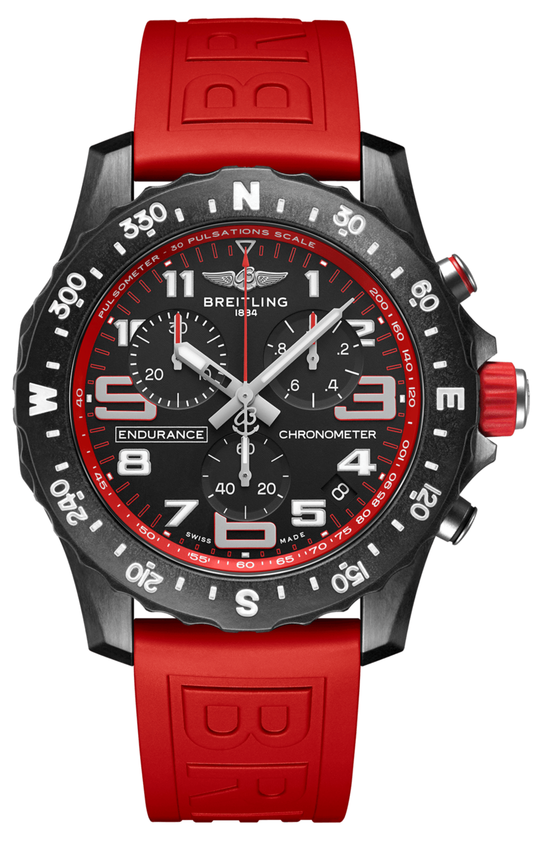  Shop Authentic Breitling Endurance Pro Black Dial Red Rubber Strap Watch for Men - X82310D91B1S1 - Luxxuri