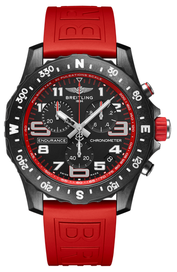  Shop Authentic Breitling Endurance Pro Black Dial Red Rubber Strap Watch for Men - X82310D91B1S1 - Luxxuri