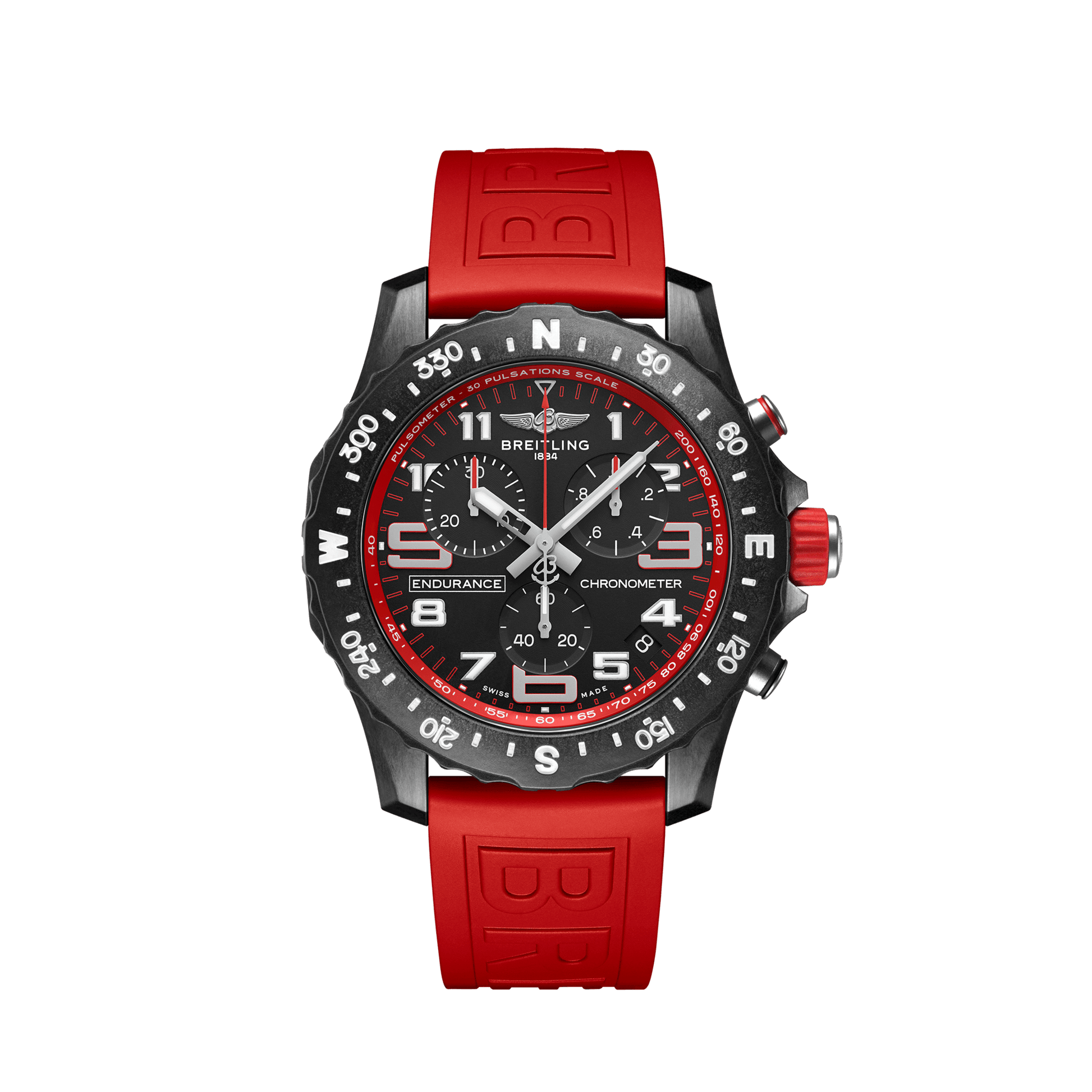  Shop Authentic Breitling Endurance Pro Black Dial Red Rubber Strap Watch for Men - X82310D91B1S1 - Luxxuri