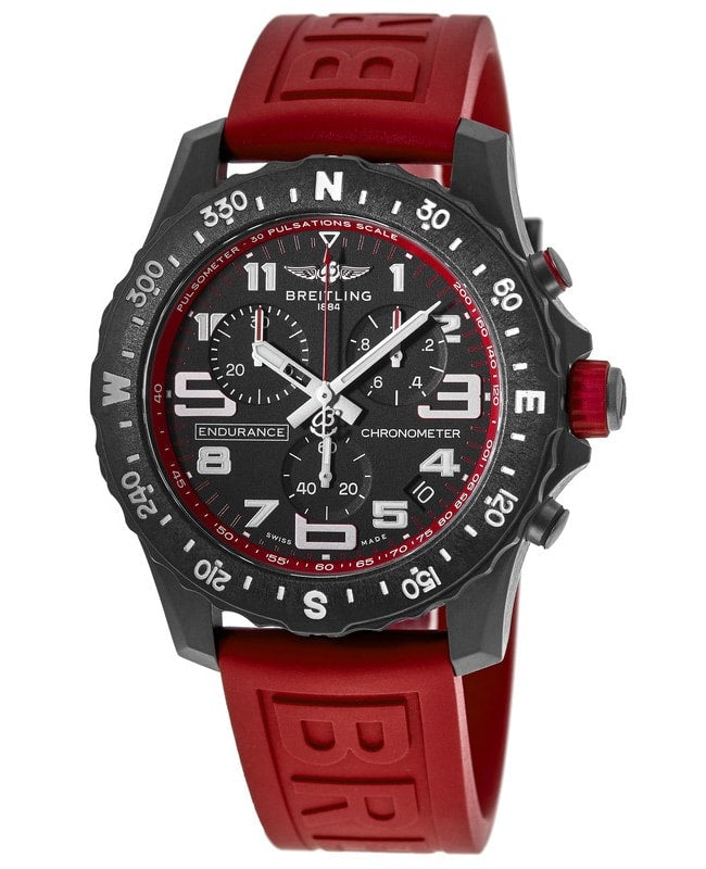 Shop Authentic Breitling Endurance Pro Black Dial Red Rubber Strap Watch for Men - X82310D91B1S1 - Luxxuri