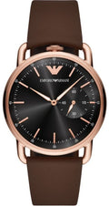  Shop Authentic Emporio Armani Aviator Quartz Black Dial Brown Leather Strap Watch For Men - AR11337 - Luxxuri