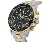  Shop Authentic Hugo Boss Admiral Black Dial Two Tone Steel Strap Watch for Men - 1513908 - Luxxuri