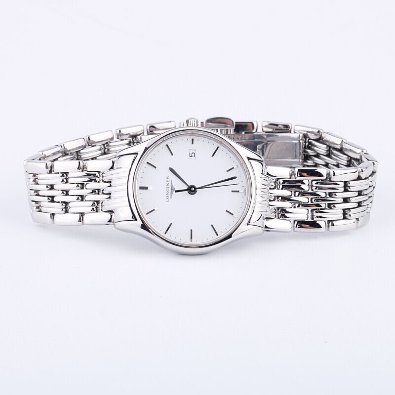  Shop Authentic Longines Lyre Classico 25mm White Dial Silver Stainless Steel Watch for Women - L4.259.4.12.6 - Luxxuri