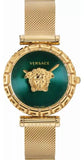  Shop Authentic Versace Palazzo Empire Greca Green Dial Gold Mesh Bracelet Watch for Women - VEDV00819 - Luxxuri