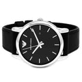  Shop Authentic Emporio Armani Classic Quartz Black Dial Black Leather Strap Watch For Men - AR1692 - Luxxuri