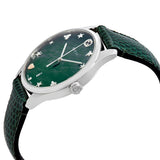  Shop Authentic Gucci G-Timeless Green Mother of Pearl Dial Green Leather Strap Watch For Women - YA126585 - Luxxuri