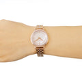  Shop Authentic Michael Kors Cinthia Mother of Pearl Rose Gold Dial Rose Gold Steel Strap Watch for Women - MK3643 - Luxxuri