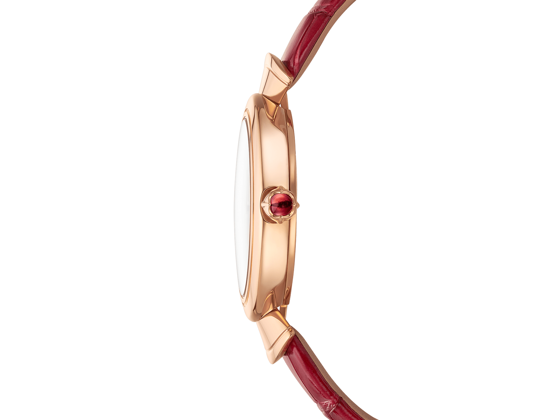  Shop Authentic Bvlgari Divas Dream Diamonds Mother of Pearl Dial Red Leather Strap Watch for Women - DREAM102840 - Luxxuri