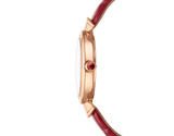  Shop Authentic Bvlgari Divas Dream Diamonds Mother of Pearl Dial Red Leather Strap Watch for Women - DREAM102840 - Luxxuri
