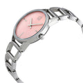  Shop Authentic Calvin Klein Stately Pink Mother of Pearl Dial Silver Steel Strap Watch for Women - K3G2312E - Luxxuri