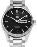  Shop Authentic Tag Heuer Carrera Calibre 5 Automatic Black Dial Silver Steel Strap Watch for Men - WAR201A.BA0723 - Luxxuri