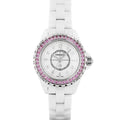  Shop Authentic Chanel J12 Quartz Diamonds Mother of Pearl White Dial White Steel Strap Watch for Women - J12 H3243 - Luxxuri