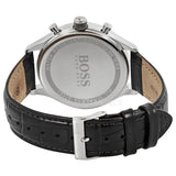 Shop Authentic Hugo Boss Companion Black Dial Black Leather Strap Watch for Men - 1513543 - Luxxuri