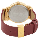  Shop Authentic Versace Greca Silver Dial Red Leather Strap Watch for Women - VEVH00420 - Luxxuri