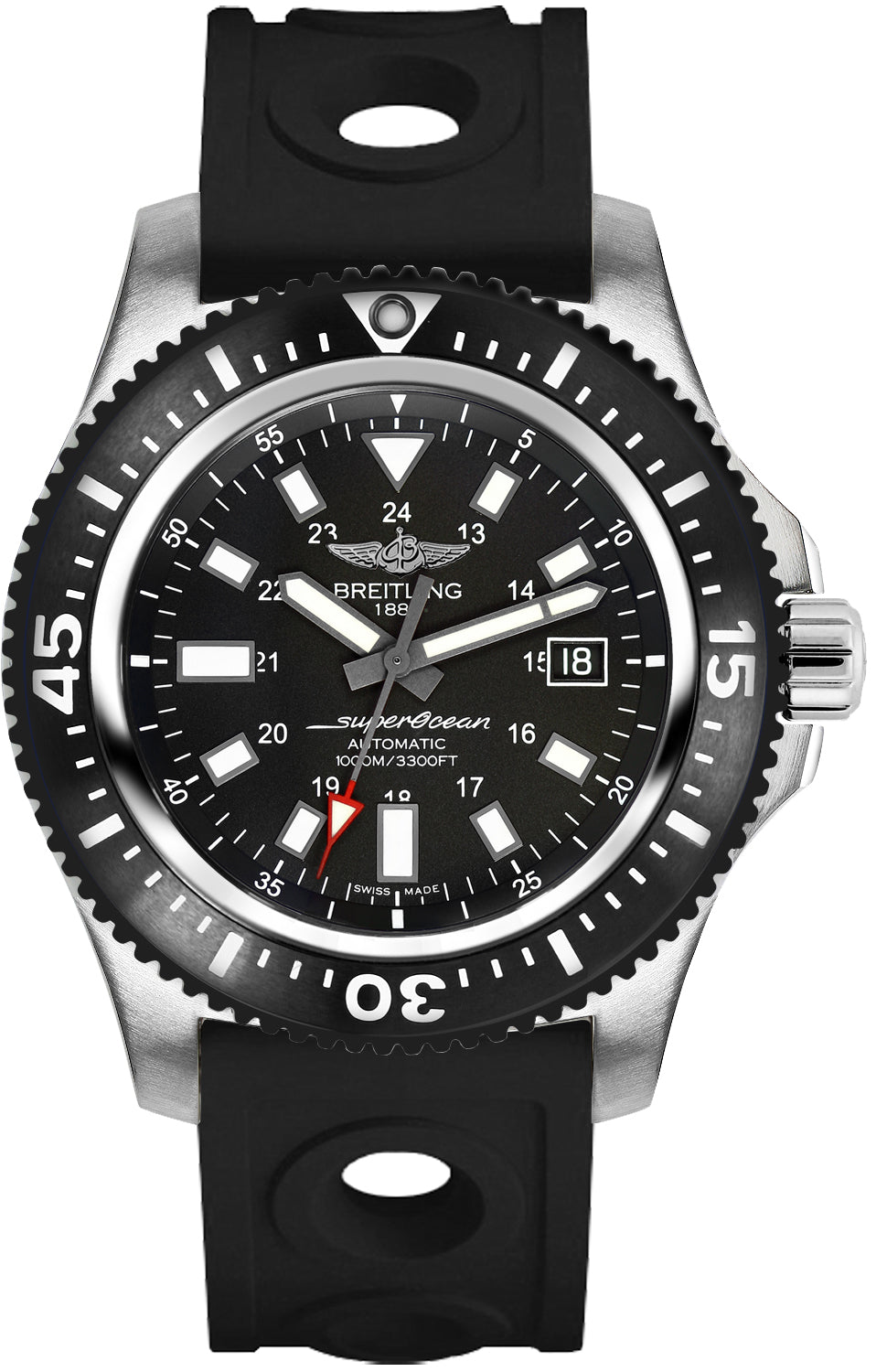  Shop Authentic Breitling Superocean 44mm Special Volcano Black Dial Black Rubber Strap Watch for Men - Y1739310/BF45/227S/A20SS.1 - Luxxuri