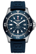  Shop Authentic Breitling Superocean 44mm Diver Pro III Special Mariner Blue Dial Blue Rubber Strap Mens Watch - Y1739316/C959 - Luxxuri