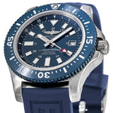  Shop Authentic Breitling Superocean 44mm Diver Pro III Special Mariner Blue Dial Blue Rubber Strap Mens Watch - Y1739316/C959 - Luxxuri