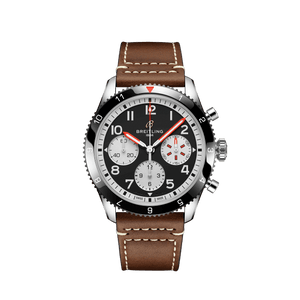  Shop Authentic Breitling Avi Chronograph 42 Mosquito Black Dial Brown Leather Strap Watch for Men - Y233801A1B1X1 - Luxxuri