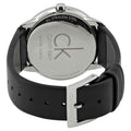  Shop Authentic Calvin Klein Minimal Silver Dial Black Leather Strap Watch for Men - K3M221CY - Luxxuri