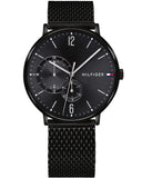  Shop Authentic Tommy Hilfiger Brooklyn Black Dial Black Mesh Bracelet Watch for Men - 1791507 - Luxxuri