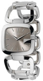  Shop Authentic Gucci G Brown Square Brown Dial Silver Steel Strap Watch For Women - YA125402 - Luxxuri