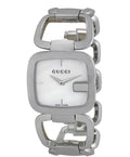  Shop Authentic Gucci G-Class Mother of Pearl Dial Silver Steel Strap Watch For Women - YA125404 - Luxxuri