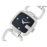  Shop Authentic Gucci G Diamonds Black Dial Silver Steel Strap Watch For Women - YA125509 - Luxxuri