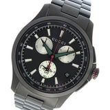  Shop Authentic Gucci G-Timeless Chronograph Black Dial Black Steel Strap Watch For Men - YA126268 - Luxxuri