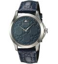  Shop Authentic Gucci G Timeless Quartz Blue Dial Blue Leather Strap Watch For Men - YA1264032 - Luxxuri