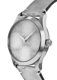  Shop Authentic Gucci G Timeless Quartz Grey Dial Grey Leather Strap Watch For Men - YA1264058 - Luxxuri