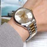  Shop Authentic Gucci G Timeless Silver Dial Two Tone Steel Strap Watch For Women - YA1264074 - Luxxuri