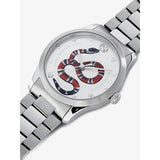  Shop Authentic Gucci G Timeless Silver Dial Silver Steel Strap Watch For Women - YA1264076 - Luxxuri