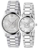  Shop Authentic Gucci G Timeless Silver Dial Silver Steel Strap Watch For Women - YA1264095 - Luxxuri