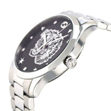  Shop Authentic Gucci G Timeless Diamonds Black Dial Silver Steel Strap Watch For Women - YA1264125 - Luxxuri