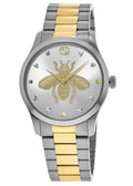  Shop Authentic Gucci G Timeless Silver Dial Two Tone Steel Strap Watch For Women - YA1264131 - Luxxuri