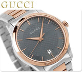  Shop Authentic Gucci G Timeless Grey Dial Two Tone Steel Strap Watch For Men - YA126446 - Luxxuri