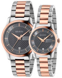  Shop Authentic Gucci G Timeless Grey Dial Two Tone Steel Strap Watch For Men - YA126446 - Luxxuri
