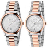  Shop Authentic Gucci G Timeless Silver Dial Two Tone Steel Strap Watch For Men - YA126447 - Luxxuri