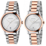  Shop Authentic Gucci G Timeless Silver Dial Two Tone Steel Strap Watch For Women - YA126528 - Luxxuri