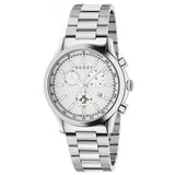  Shop Authentic Gucci G Timeless Chronograph White Dial Silver Steel Strap Watch For Men - YA126472 - Luxxuri
