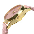  Shop Authentic Gucci G Timeless Quartz Pink Dial Pink Leather Strap Watch For Women - YA1265005 - Luxxuri
