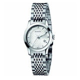  Shop Authentic Gucci G Timeless Silver Dial Silver Steel Strap Watch For Women - YA126501 - Luxxuri