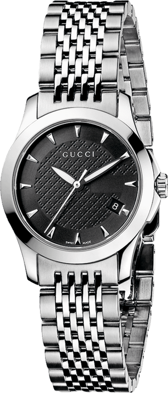  Shop Authentic Gucci G Timeless Black Dial Silver Steel Strap Watch For Women - YA126502 - Luxxuri