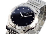  Shop Authentic Gucci G Timeless Diamonds Mother of Pearl Black Dial Silver Steel Strap Watch For Women - YA126505 - Luxxuri