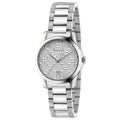  Shop Authentic Gucci G Timeless Quartz Silver Dial Silver Steel Strap Watch For Women - YA126551 - Luxxuri