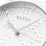  Shop Authentic Gucci G Timeless Quartz Silver Dial Silver Steel Strap Watch For Women - YA126551 - Luxxuri