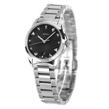 Shop Authentic Gucci G Timeless Black Dial Silver Steel Strap Watch For Women - YA126573A - Luxxuri